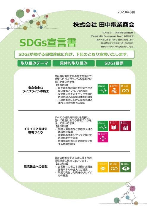 TDS SDGs宣言書