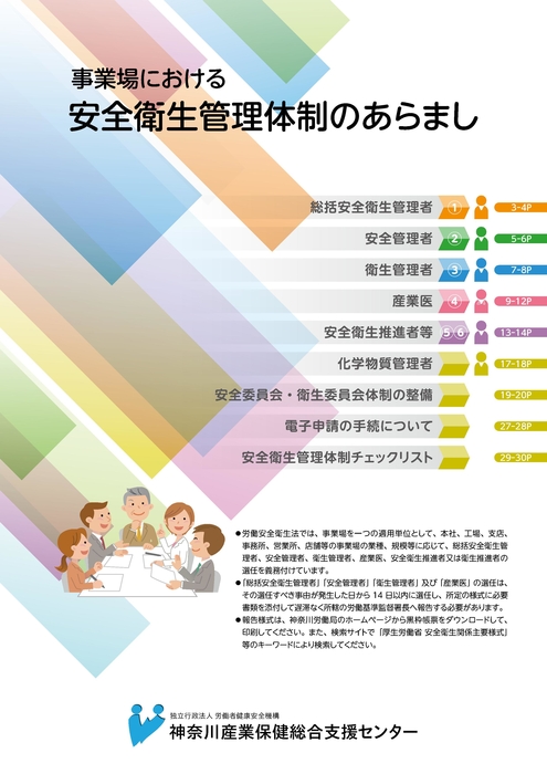 安全衛生管理体制のあらまし